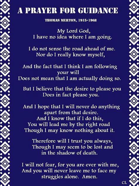 Printable Thomas Merton Prayer
